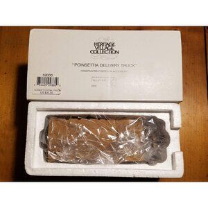 "Poinsetta Delivery Truck" #59000 Heritage Village Collection -Retired-